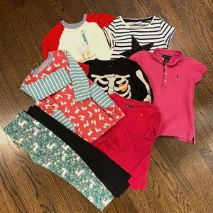 Girls 6-7yo, 8 piece bundle : Mini Boden, CrewCuts, Ralph Lauren, Gap Kids